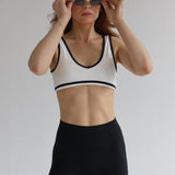 Seamless V Neck Blake Crop